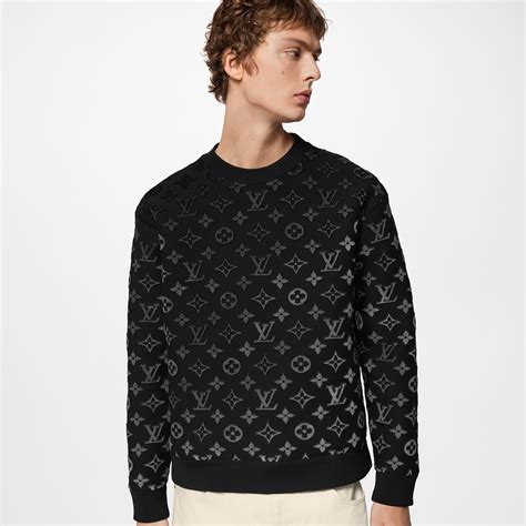 louis vuitton blue monogram sweater|Gradient Monogram Fil Coupe Sweatshirt .